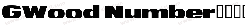 GWood Number字体转换